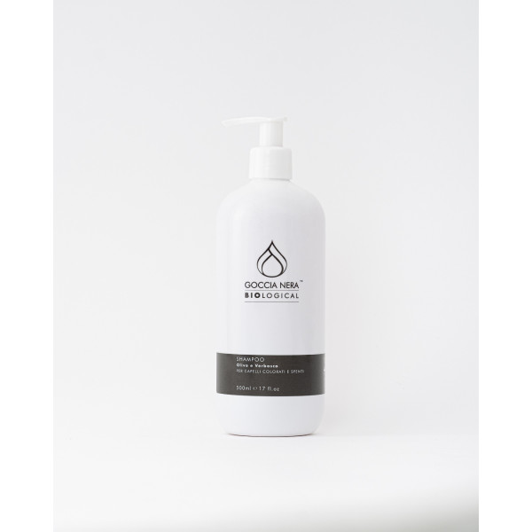 Goccia Nera Biological Shampoo Olivo e Verbasco 500 ml - per capelli coloranti e spenti